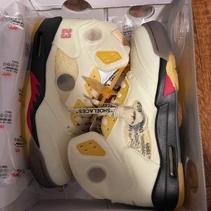 Air Jordan 5 Sail x Off White